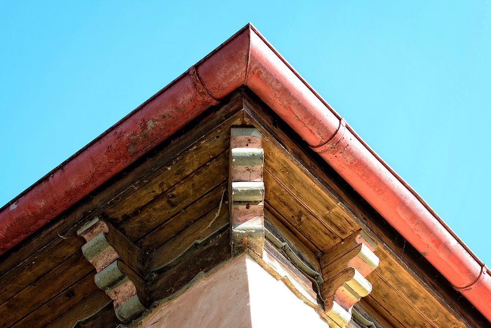 Wooden decorative roof. Free public domain CC0 photo.