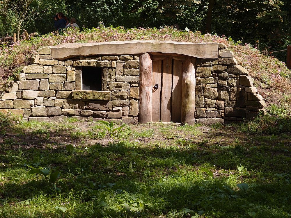 Underground stone hut. Free public domain CC0 photo.