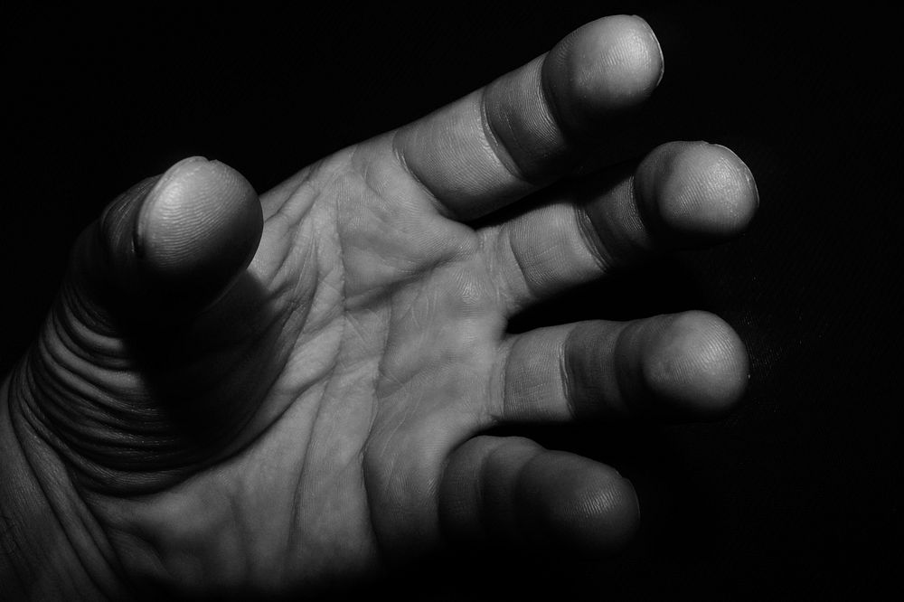 Open hand, close up. Free public domain CC0 photo.