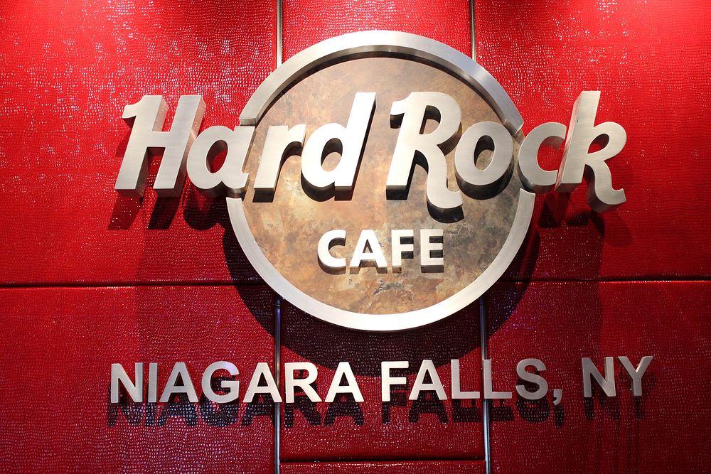 Hard Rock Cafe. Niagara Falls, NY, USA - March 7, 2014