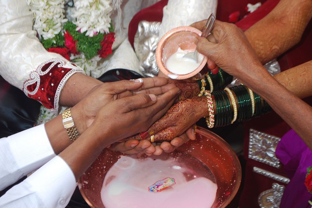 Indian marriage ceremony. Free public domain CC0 photo.