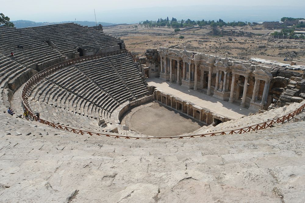 Hierapolis theatre ruins, Turkey. Free public domain CC0 photo.
