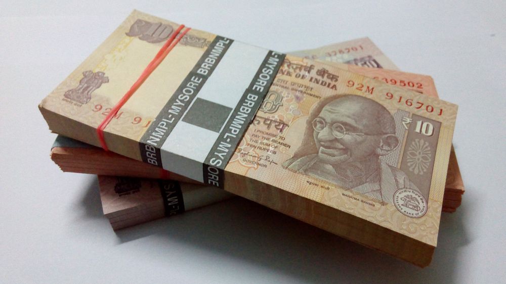 Indian rupees, money & banking. Free public domain CC0 image.