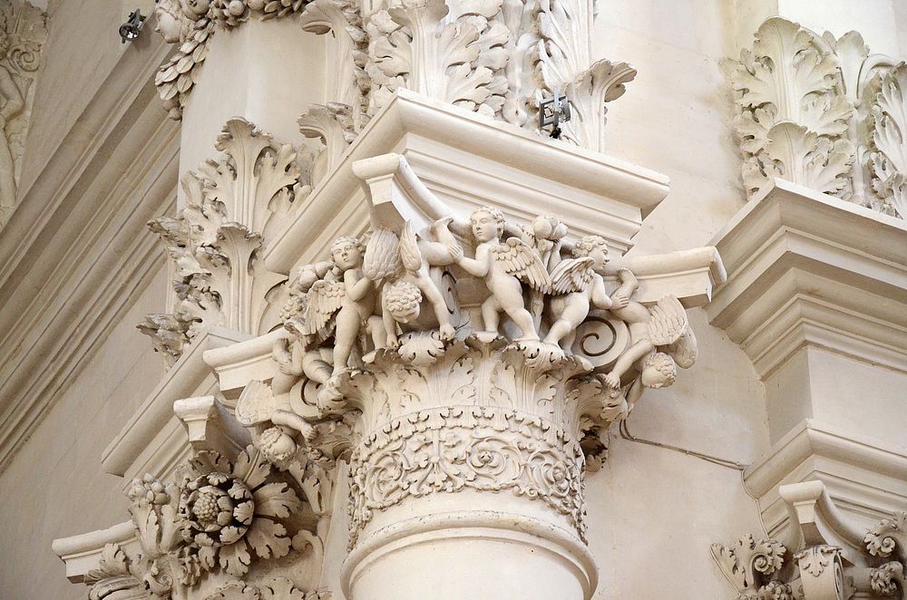 Baroque architectural detail close up. Free public domain CC0 photo.