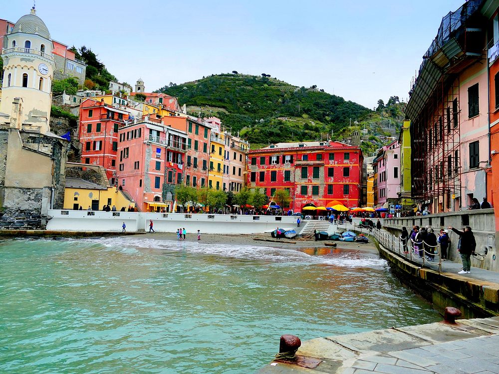 Colorful houses in Cinque Terre. Free public domain CC0 photo.