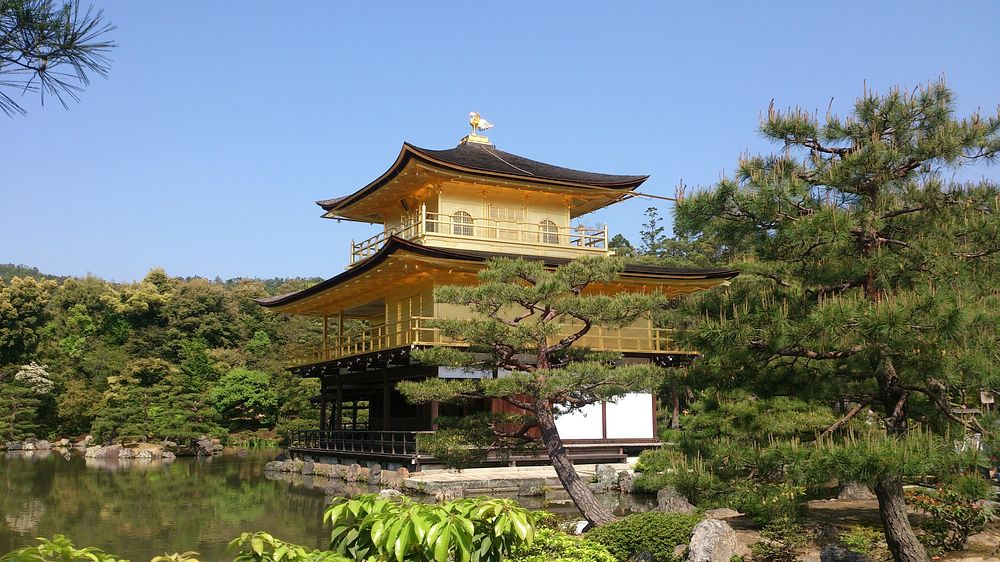 Famous temple landmark in Japan. Free public domain CC0 image.