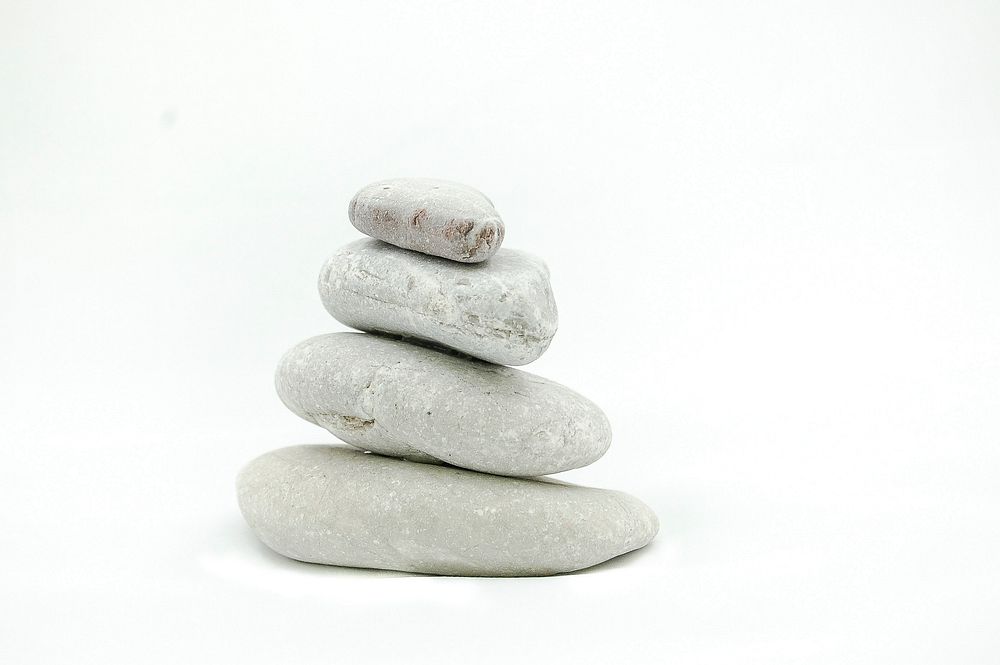 Free stacked stone  image, public domain work life balance and well being CC0 photo.