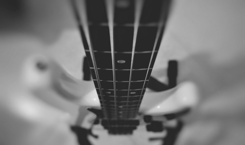 Bass guitar, musical instrument background. Free public domain CC0 photo.