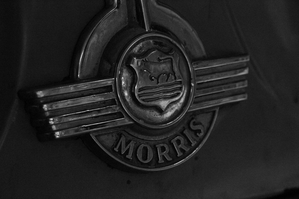 Morris Manor, car brand logo. Location unknown - Jan. 21, 2015