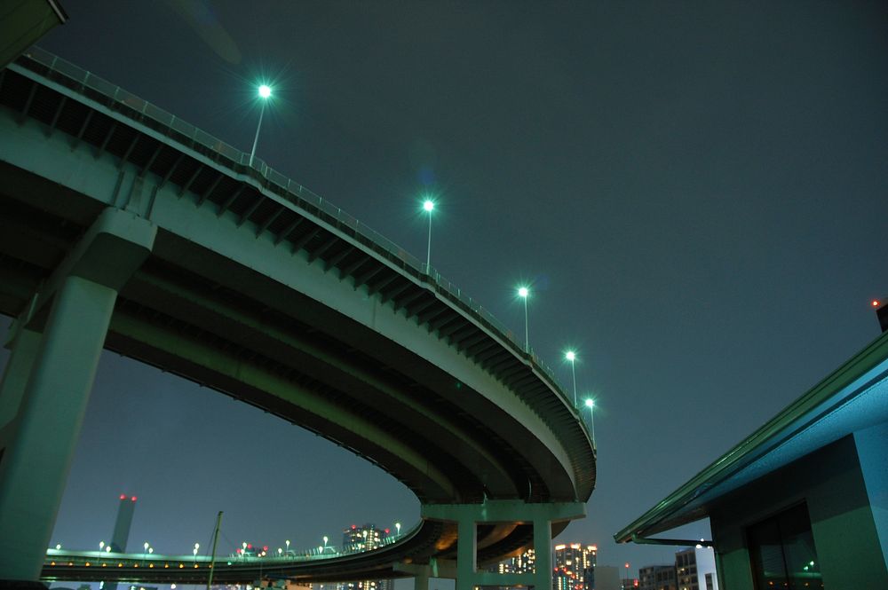 Overpass in Japan, background photo. Free public domain CC0 image.