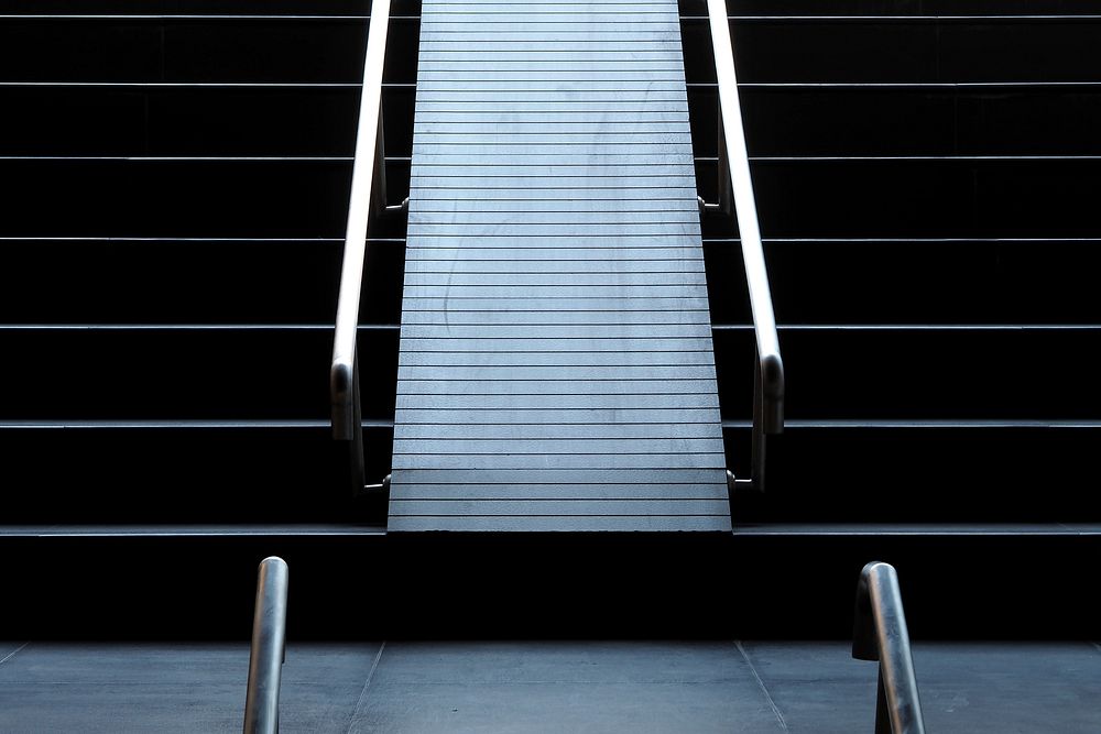 Modern staircase. Free public domain CC0 photo.