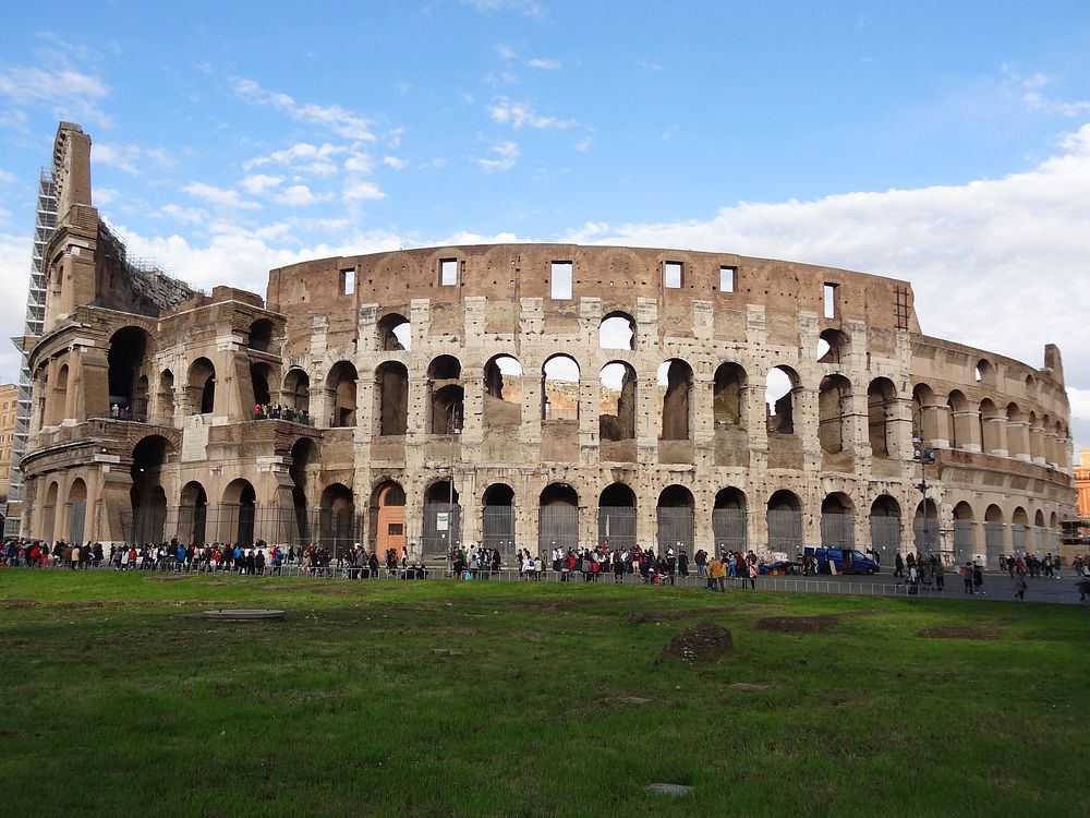 The Colloseum, Rome, Italy. Free public domain CC0 photo.