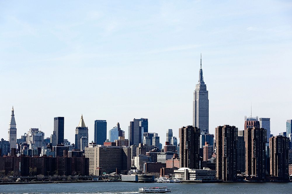 Manhattan skyline, free public domain CC0 photo