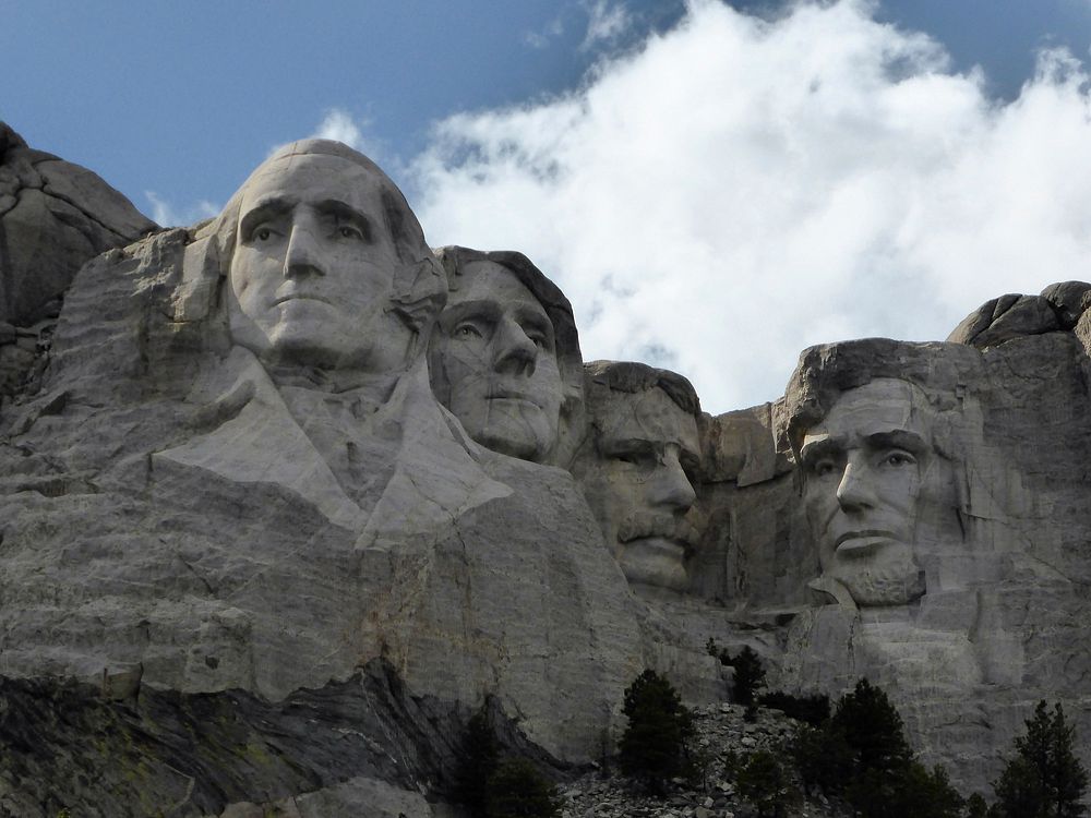Mount Rushmore, USA. Free public domain CC0 photo.