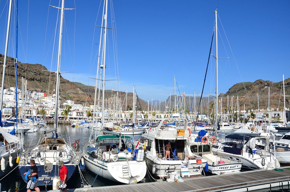 Yacht marina in Canary Islands. Free public domain CC0 photo.