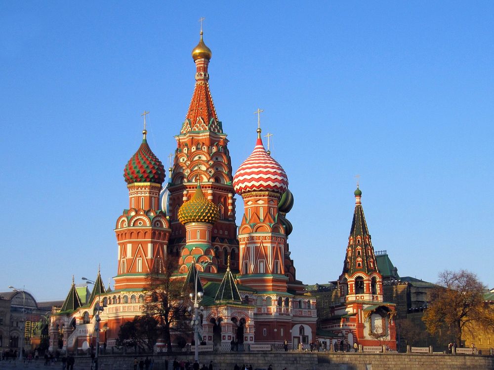 St. Basil's Cathedral in Moscow. Free public domain CC0 image.