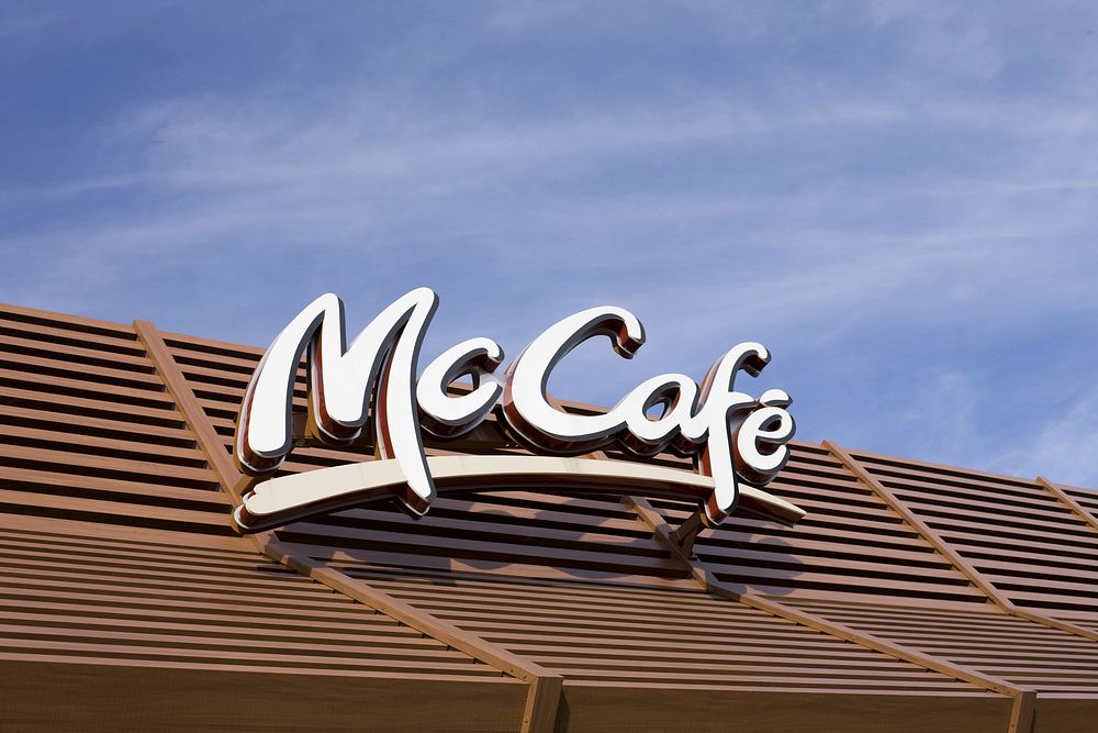 McCafe logo sign, location unknown, date unknown