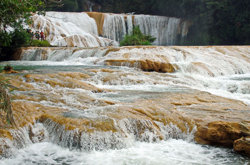Agua Azul Waterfalls in Mexico. Free public domain CC0 image.