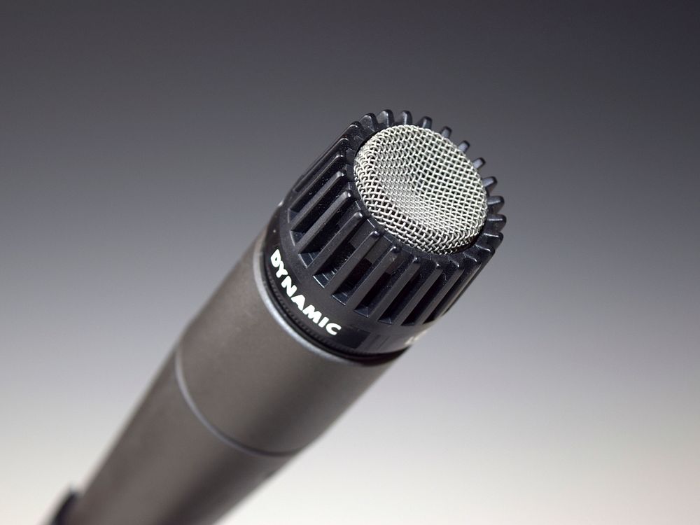 Microphone closeup, singing equipment. Free public domain CC0 image.