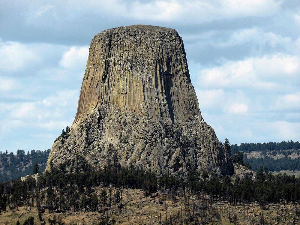 Devils Tower National Monument, Wyoming, USA. Free public domain CC0 image.