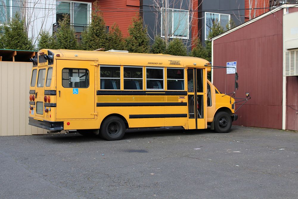 School bus.  Free public domain CC0 photo.