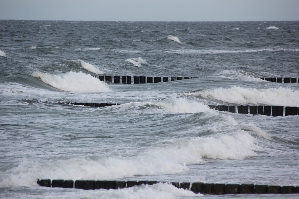 Sea waves close up. Free public domain CC0 photo.