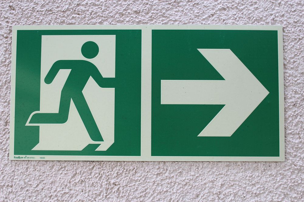 Warning sign for safety. Free public domain CC0 photo