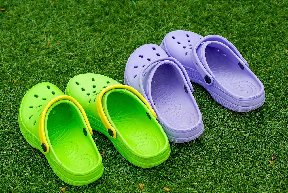 Colorful crocs shoes & sandals. Free public domain CC0 image