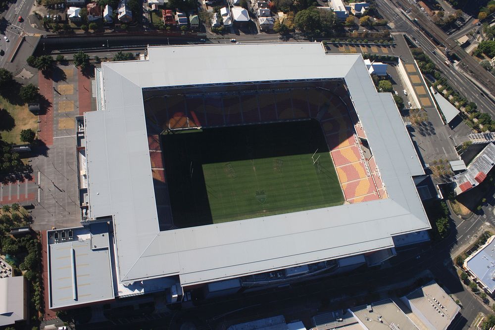 Sport stadium from above. Free public domain CC0 image.