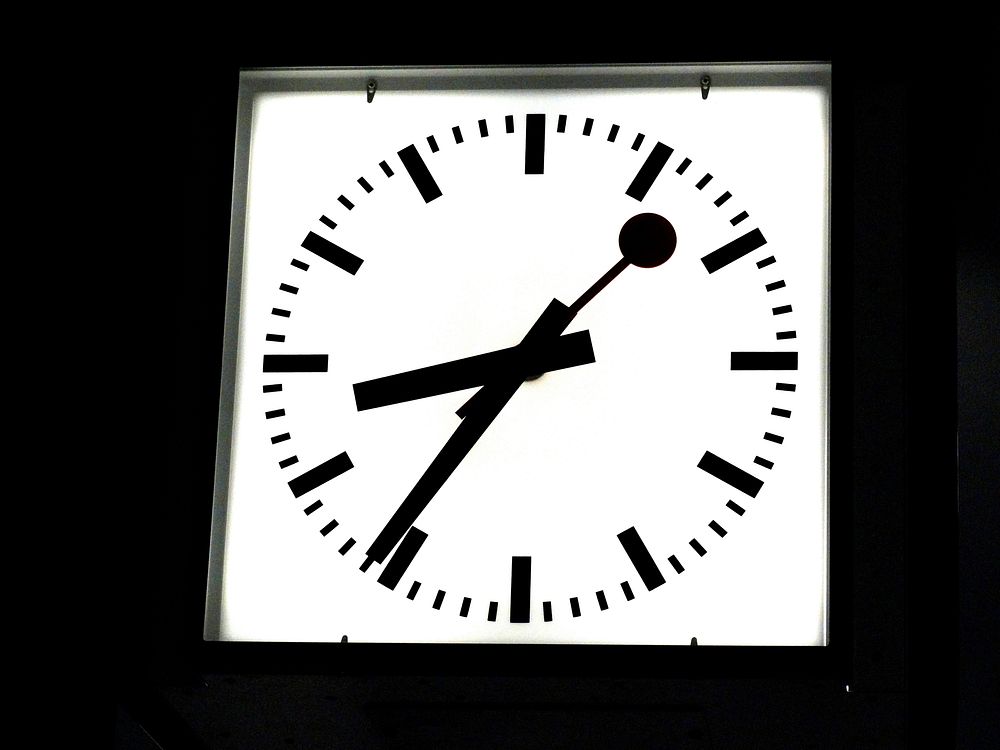 Clock close up, timepiece. Free public domain CC0 photo.