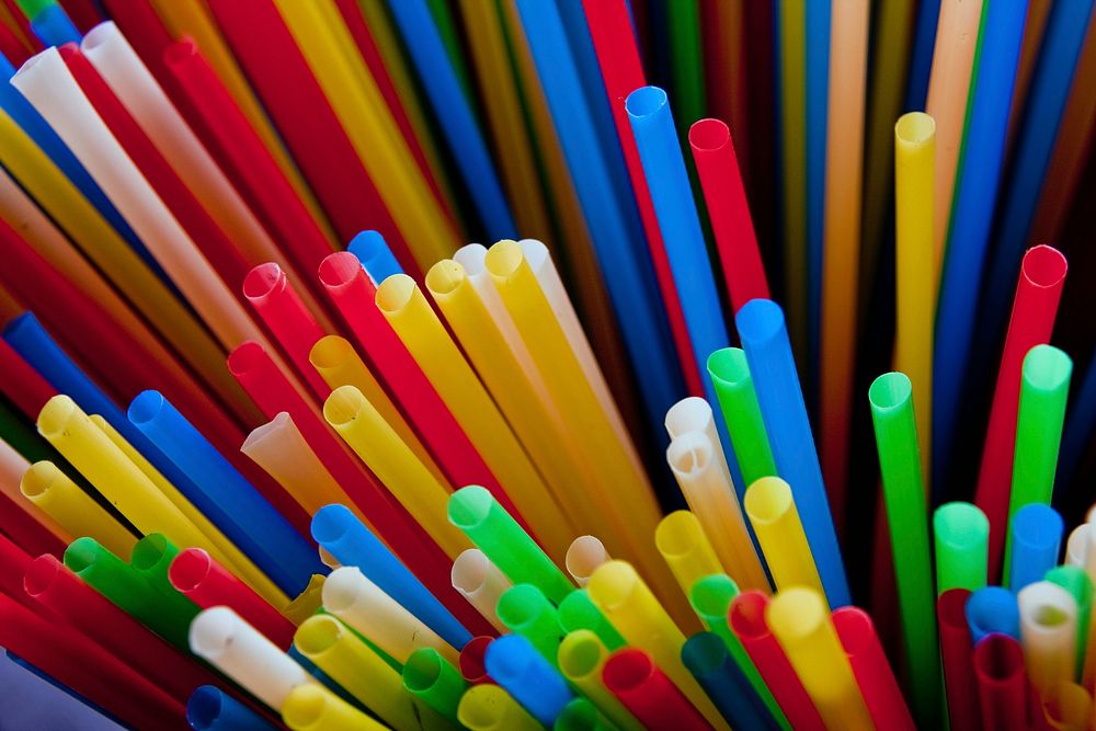 Colorful straws. Free public domain CC0 photo