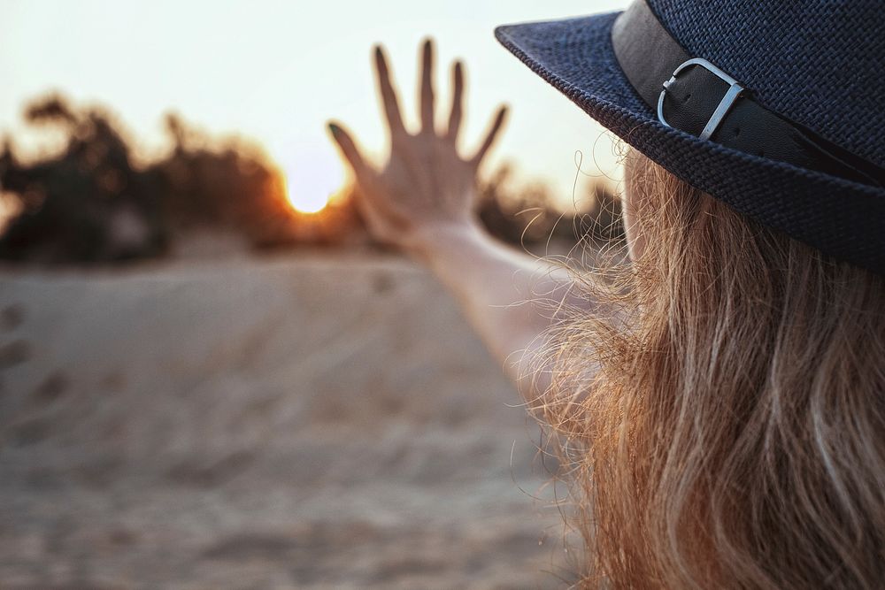 Woman in nature. Free public domain CC0 photo.