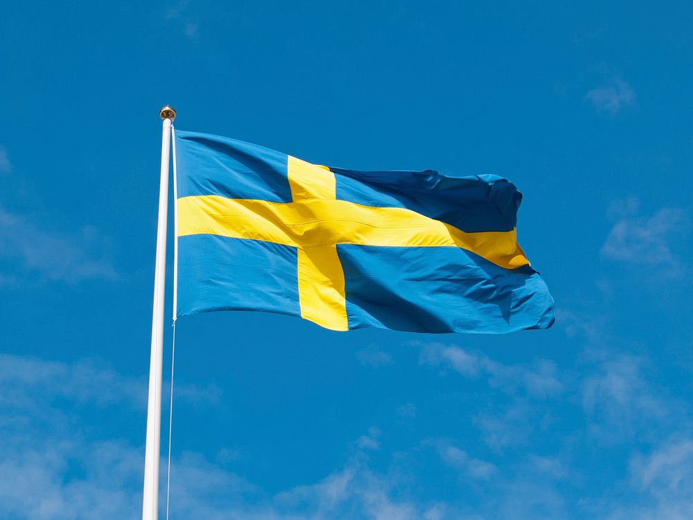 Sweden flag. Free public domain CC0 image.