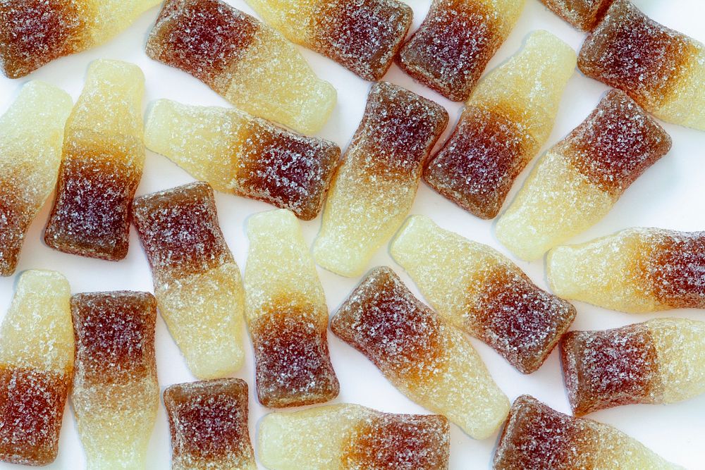 Gummy jellu cola. Free public domain CC0 photo.