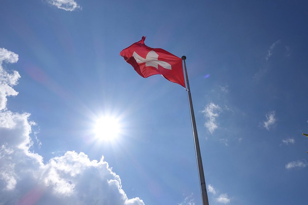 Switzerland flag. Free public domain CC0 image.