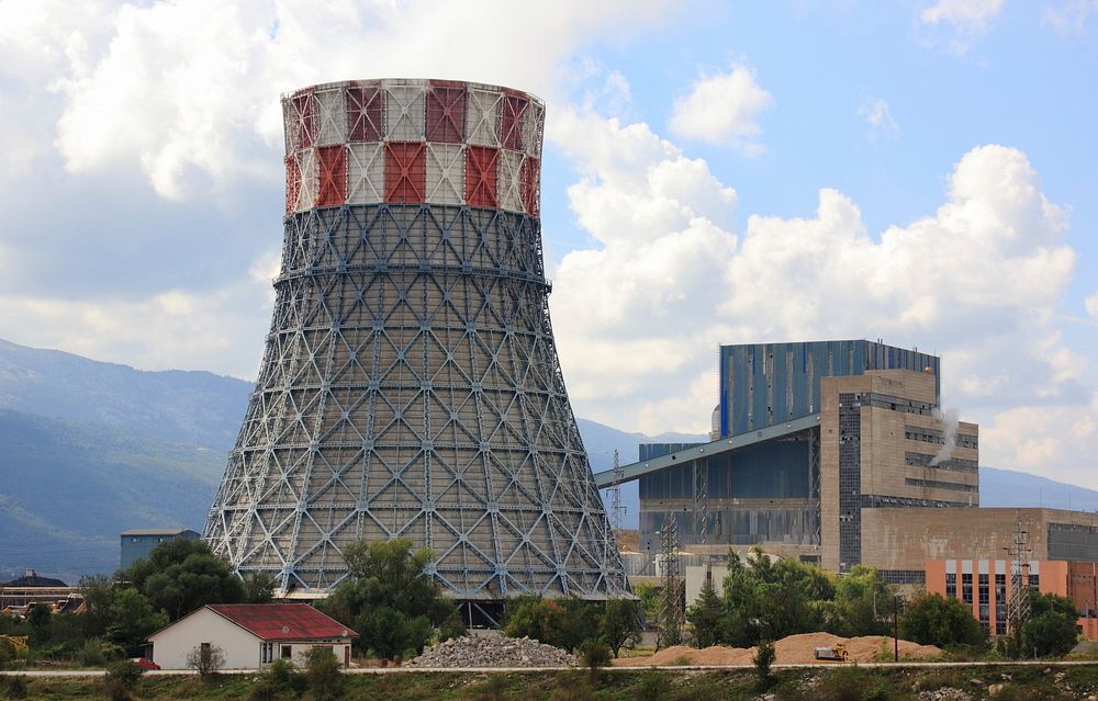 Nuclear power plant. Free public domain CC0 photo.
