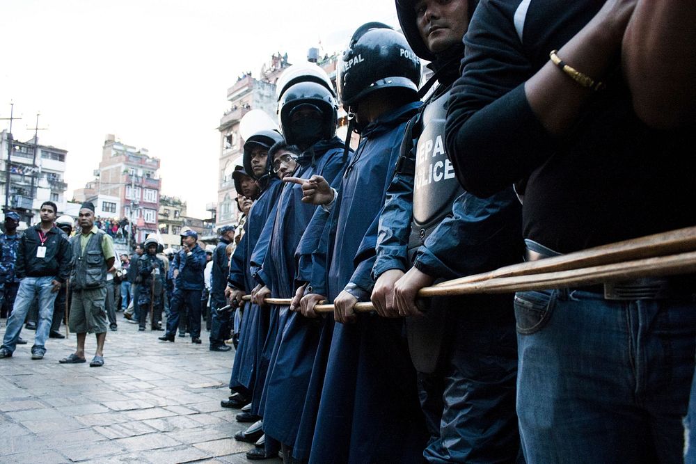 Protests in Kathmandu, Nepal - 21 April 2016