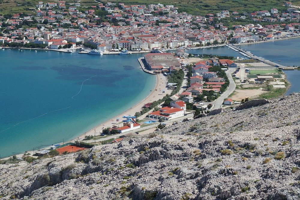Pag city island in Croatia. Free public domain CC0 image.