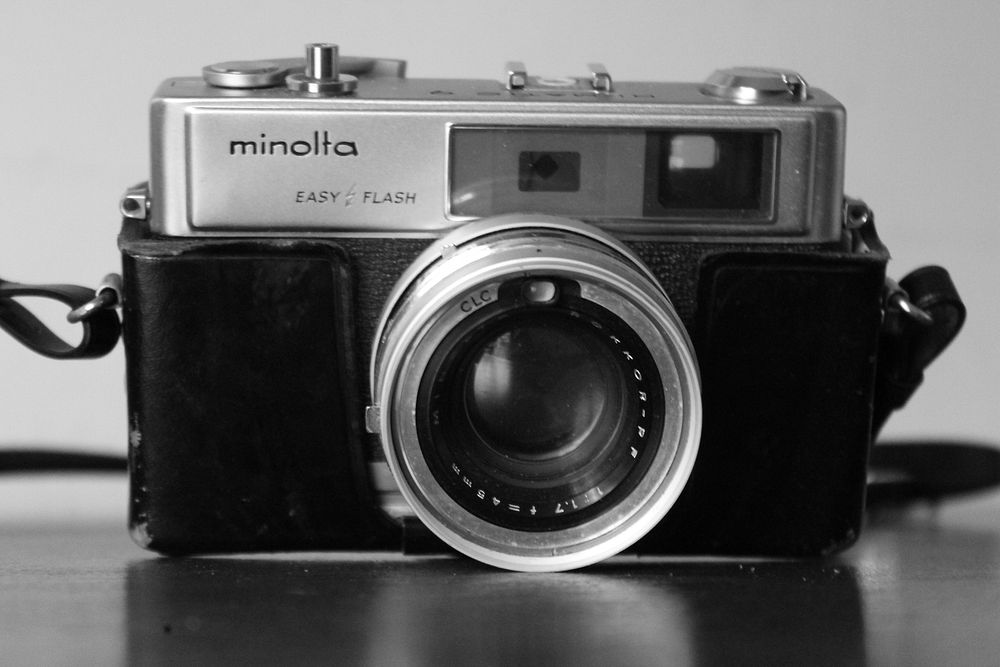 Minolta Easy Flash camera, location unknown, April 3, 2013.