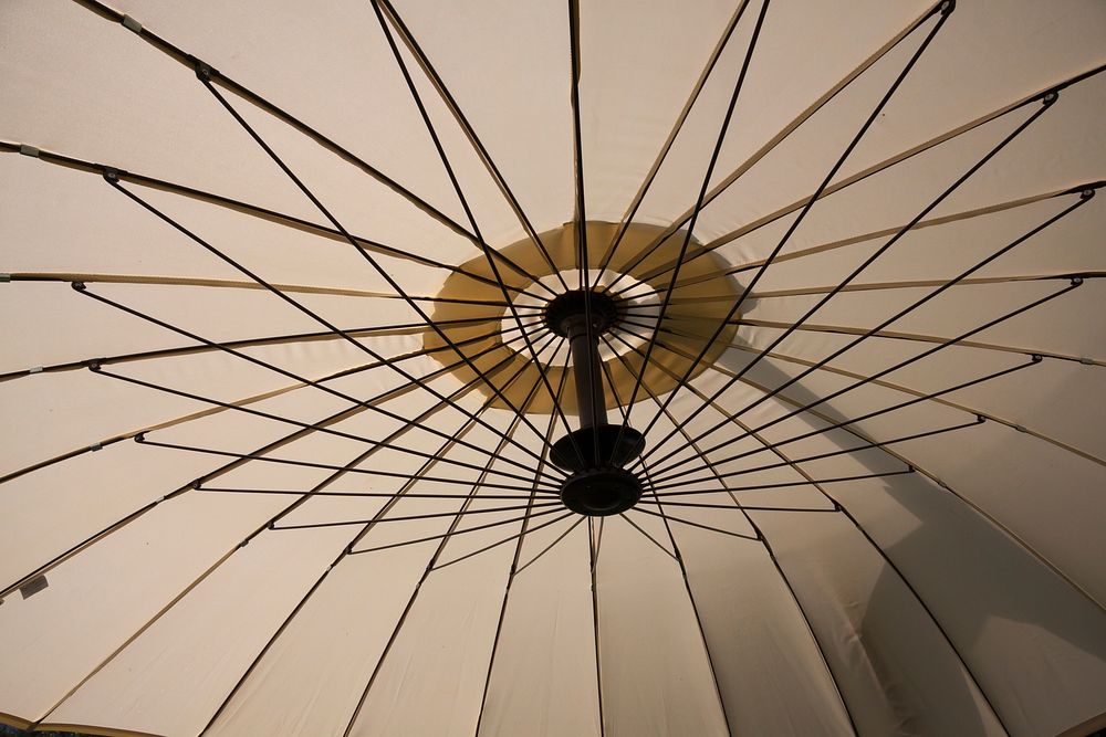 Brown umbrella. Free public domain CC0 photo.