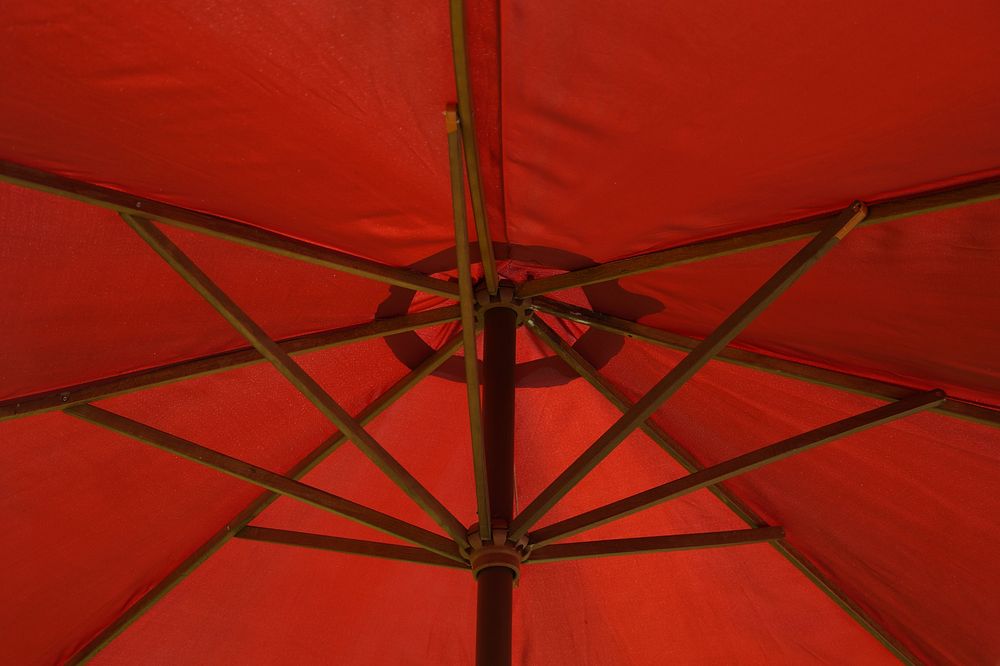 Red umbrella. Free public domain CC0 photo.