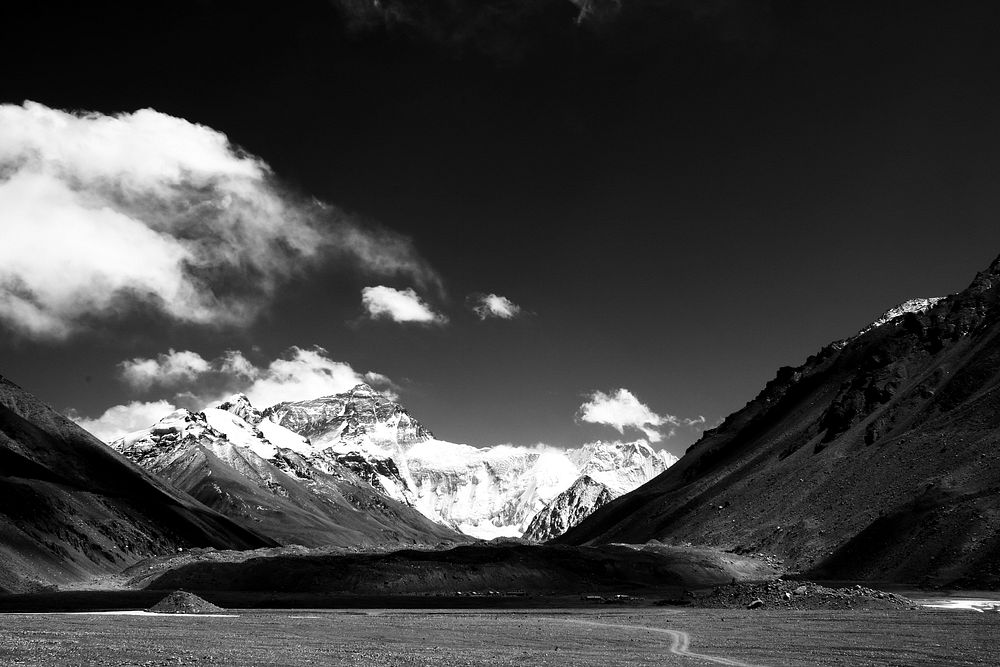 Snow-capped mountain. Free public domain CC0 photo. 