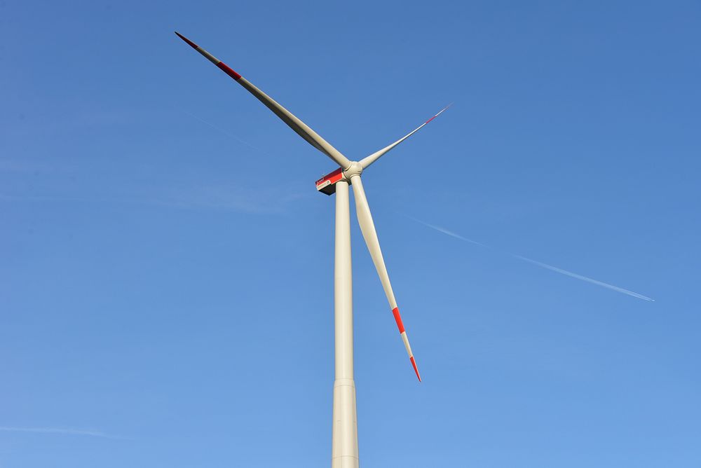 Wind propeller for alternative energy. Free public domain CC0 photo.
