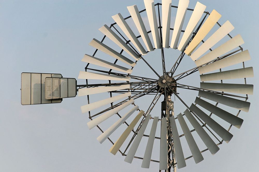 Wind turbine. Free public domain CC0 photo.