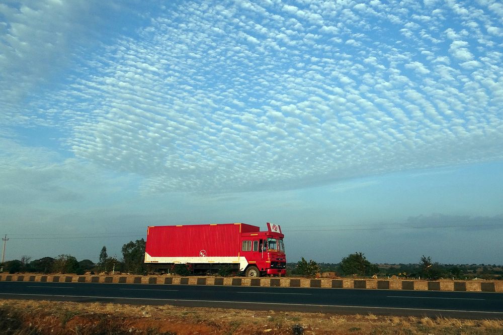 Delivery truck, logistics and freight delivery. Free public domain CC0 photo.