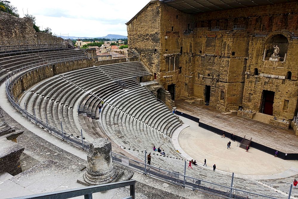Arles Amphitheater, France photo. Free public domain CC0 image.