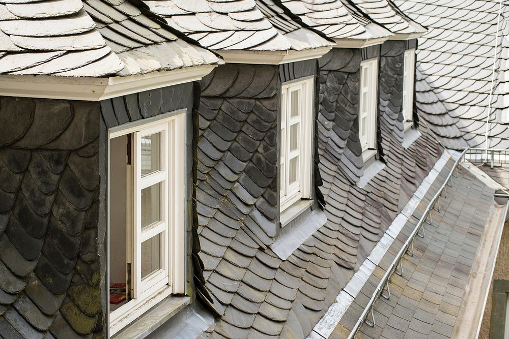 House roof exterior design. Free public domain CC0 photo.