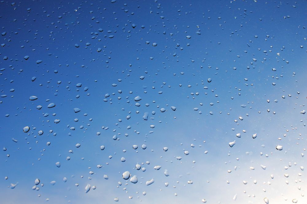 Raindrop on window. Free public domain CC0 photo.