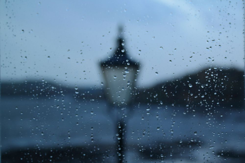 Raindrops on window. Free public domain CC0 photo.