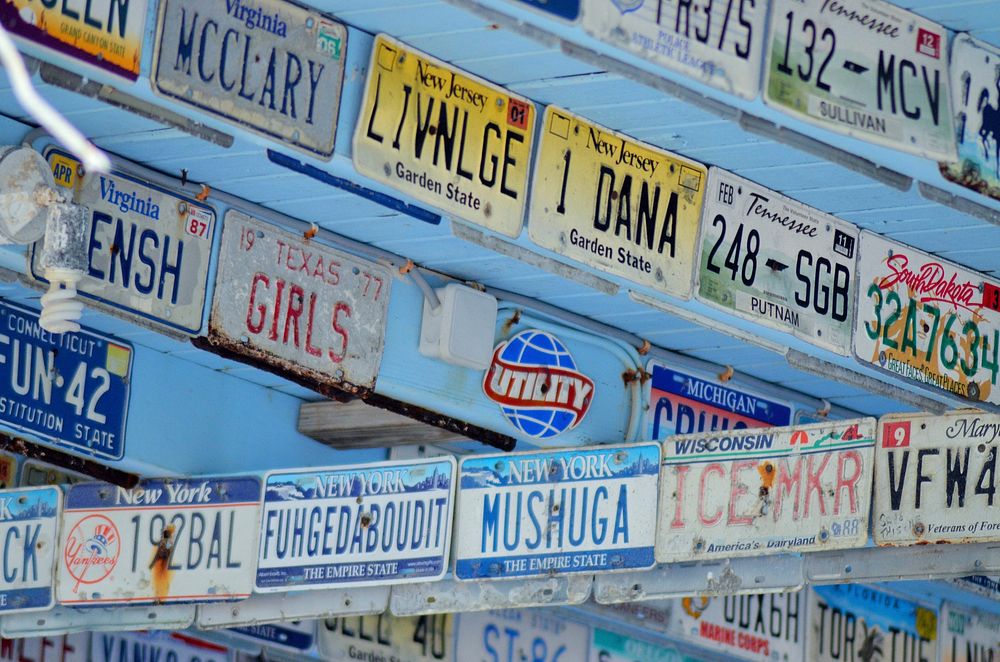 Car plates, location unknown, May 12, 2016.